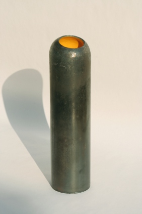 vase stahl gelb